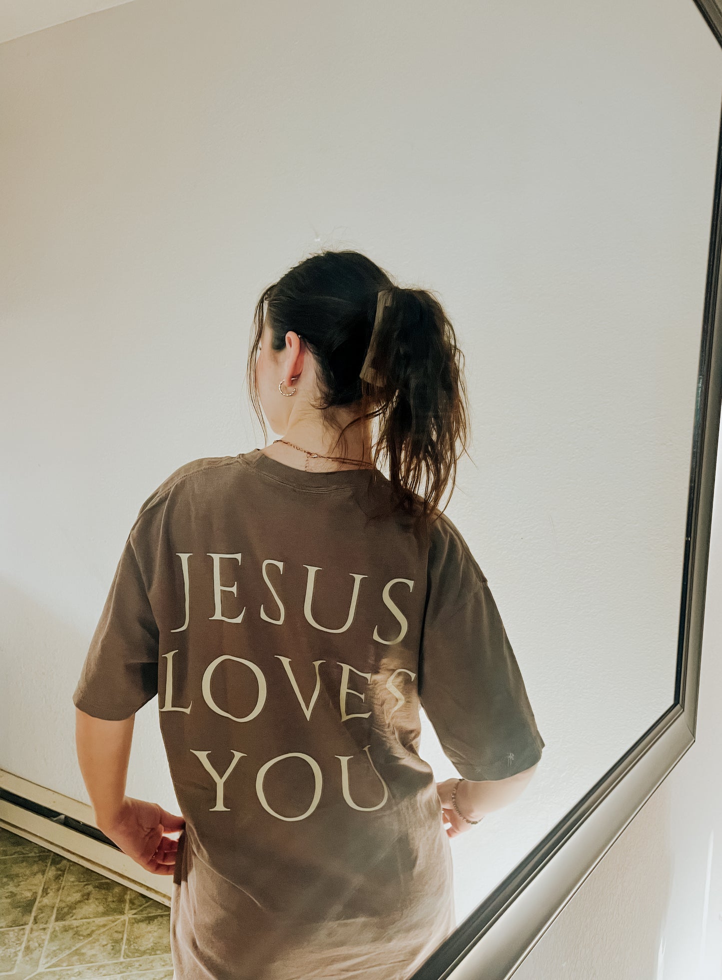 Cross + Jesus Loves you Tee