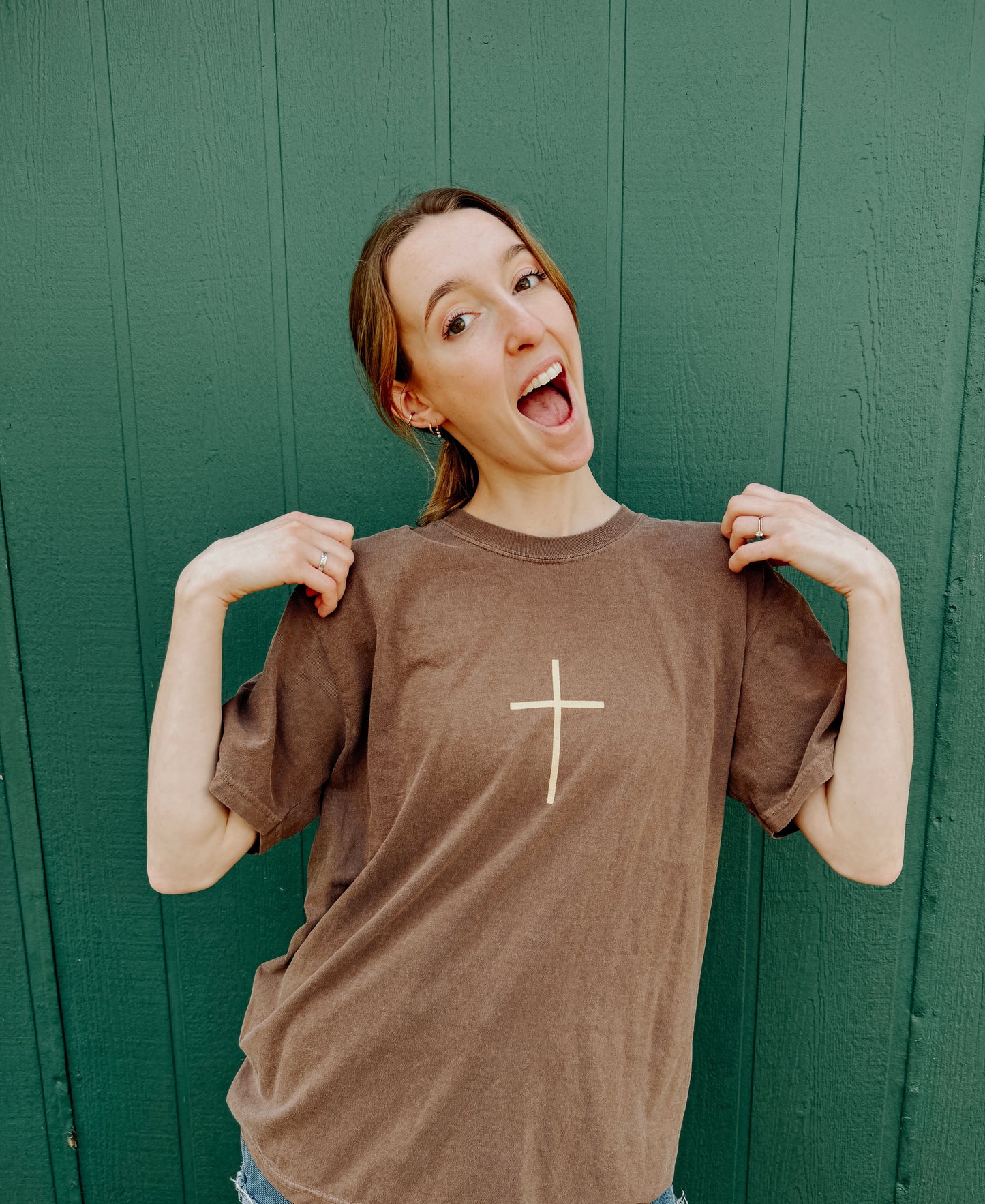 Cross + Jesus Loves you Tee