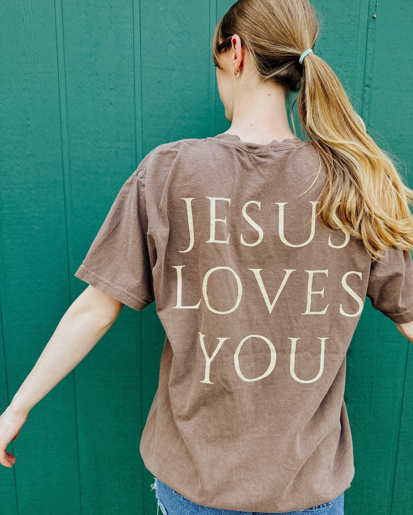 Cross + Jesus Loves you Tee